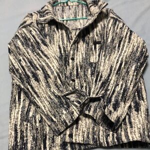 Men's blue striped jacket